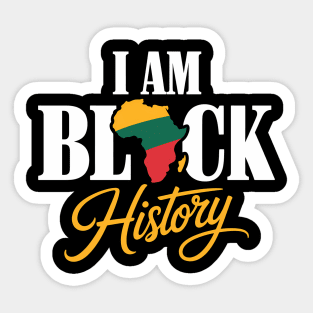 Black Pride I Am Black History Culture Sticker